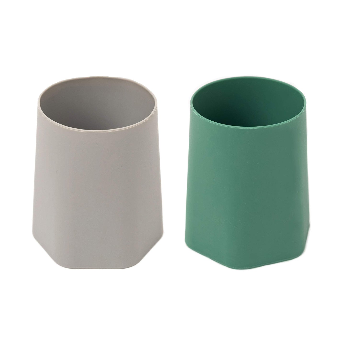 Tiny Twinkle Training Cup 2 Pack - Silicone Cups (Olive Grey)