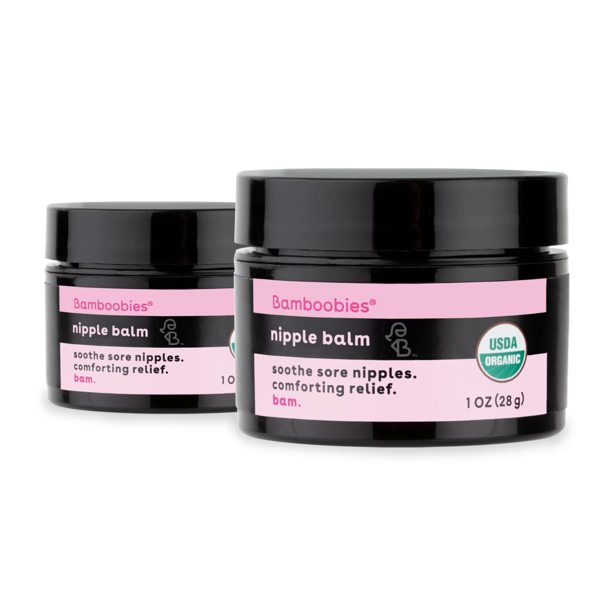 Bamboobies Organic Nipple Balm 1 oz (Pack of 2)