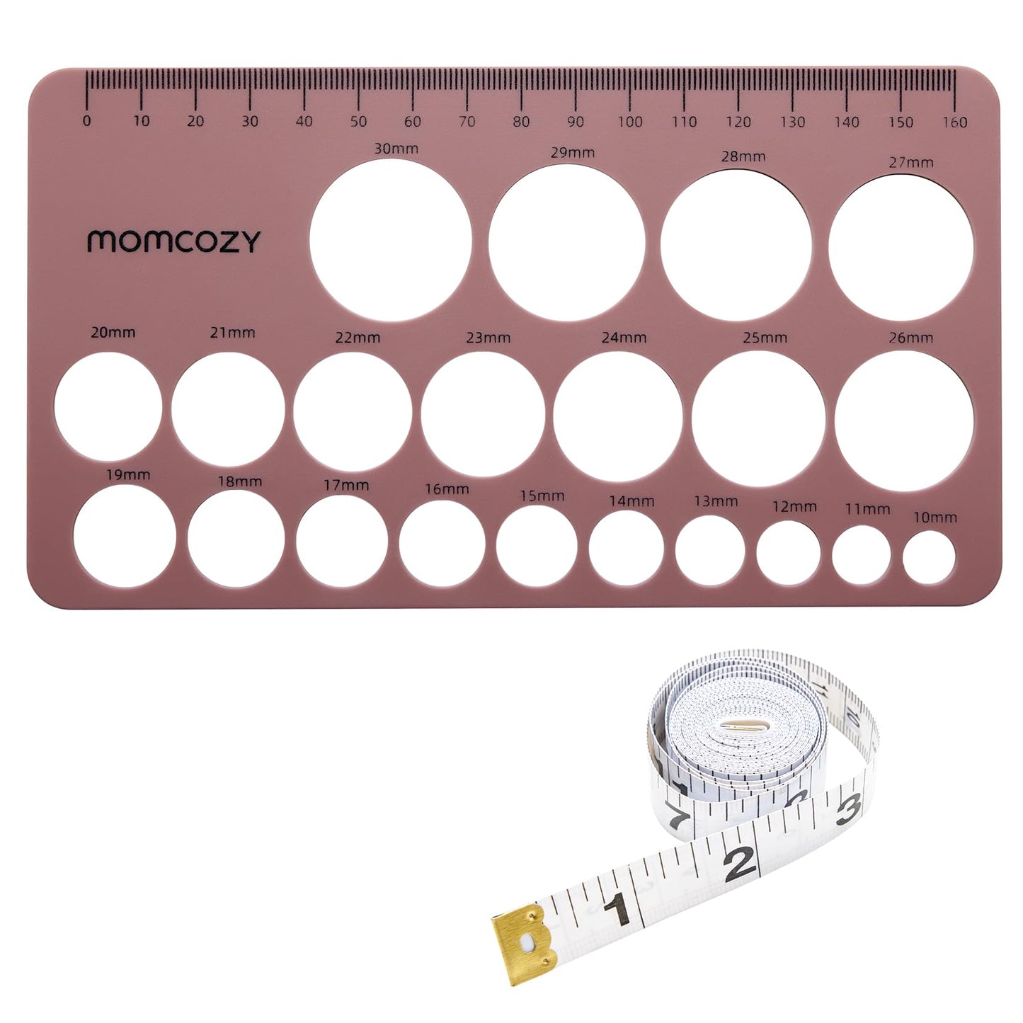 Momcozy Nipple Ruler for Flange Sizing Soft & Flexible Silicone Measurement Tool for Breast Pump Sizing Compatible with Momcozy Medela Spectra Lansinoh Easy to Use for Comfortable Pumping