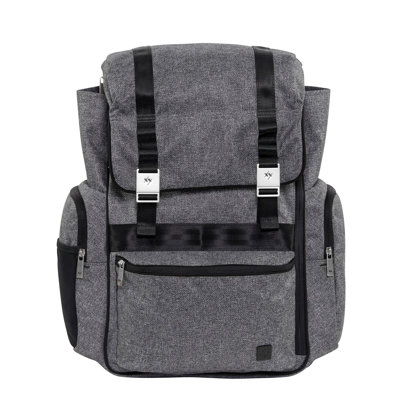 JuJuBe Hatch Durable Traveler/Diaper Dad Bag XY Collection - Gray Matter