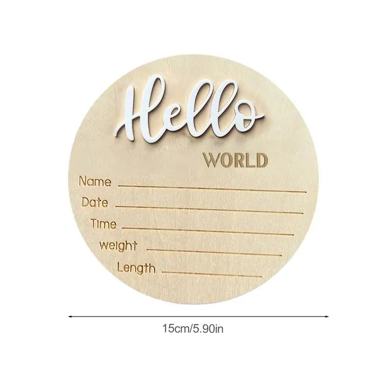 Hello World: Birth Announcement Sign