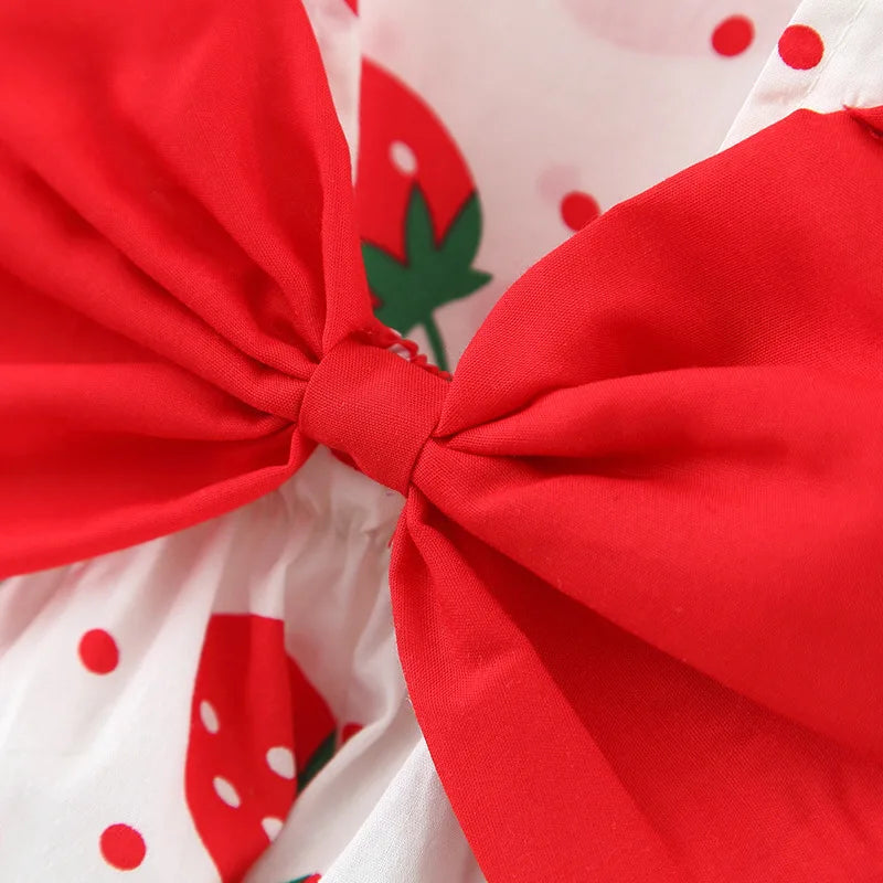 Strawberry Patch Summer Boutique Dress+Hat