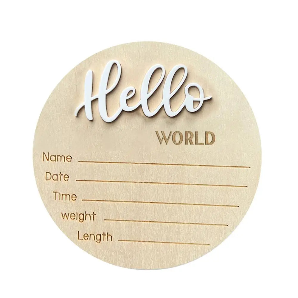 Hello World: Birth Announcement Sign