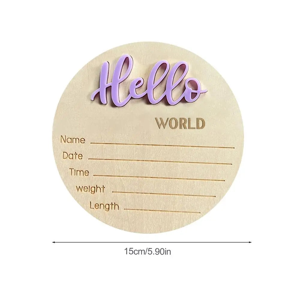 Hello World: Birth Announcement Sign