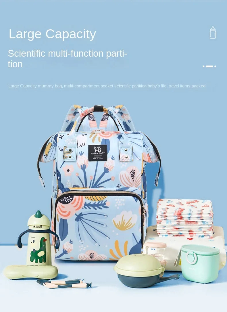 Harry Baby Fashion Backpack Diaper Bag- Adorable Print