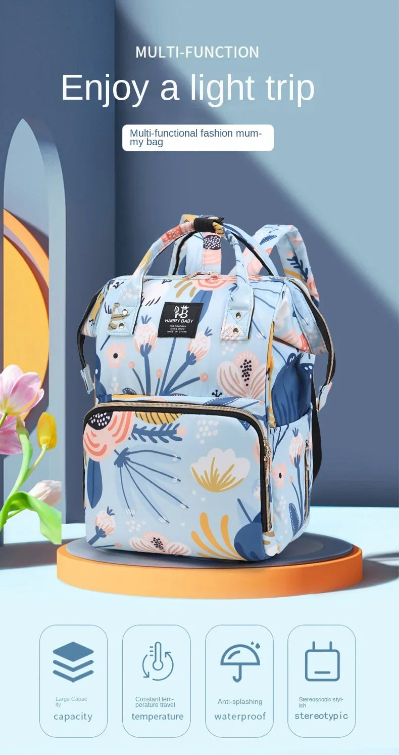 Harry Baby Fashion Backpack Diaper Bag- Adorable Print