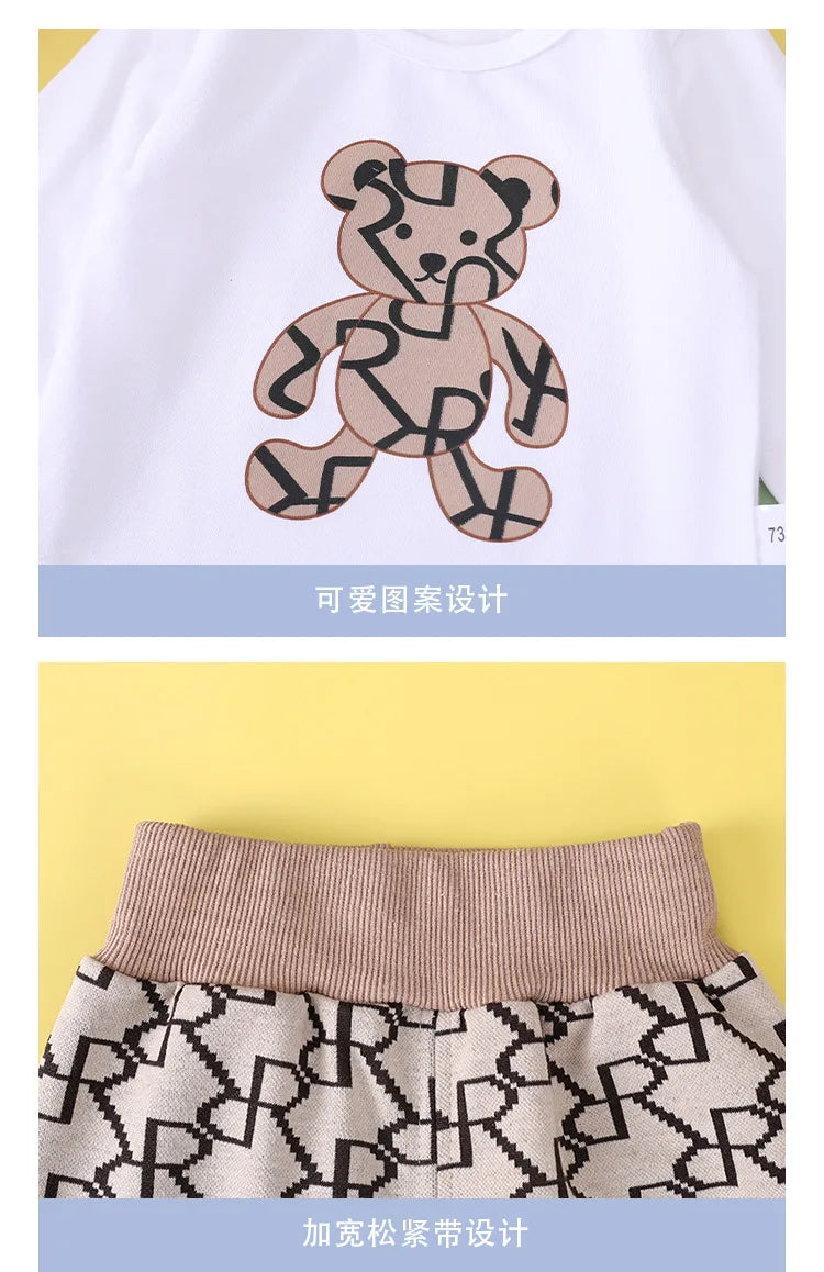 Fall Vintage 3-Piece Outfit: Cotton Cardigan, Pants & Top Perfect for  Toddlers 9m-3T