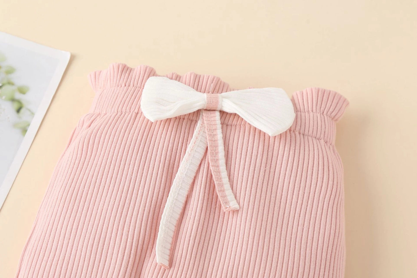 Sweet Girls Fall Cotton Lace Ruffle Bodysuit + Pants + Headband