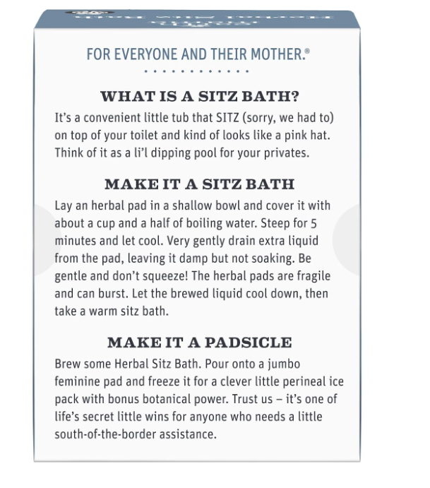 Earth Mama Herbal Sitz Bath | Pregnancy & Postpartum Essentials Soothing Sitz Bath for Hemorrhoids with Witch Hazel & Calendula 6-Count