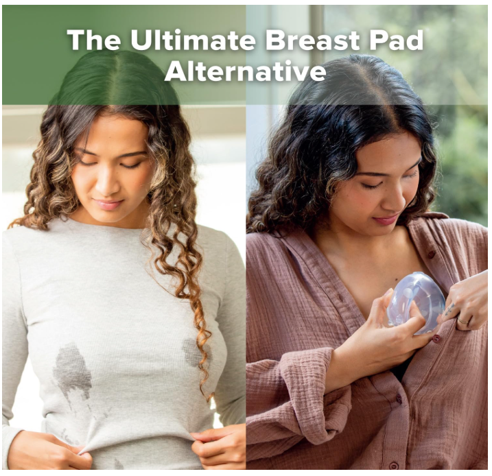haakaa Ladybug Milk Collector Breast Milk Saver Breast Shell for Breastfeeding Collect Breastmilk Leaks Skin-Friendly and Easy to Wear (1.4oz/40ml1PC)
