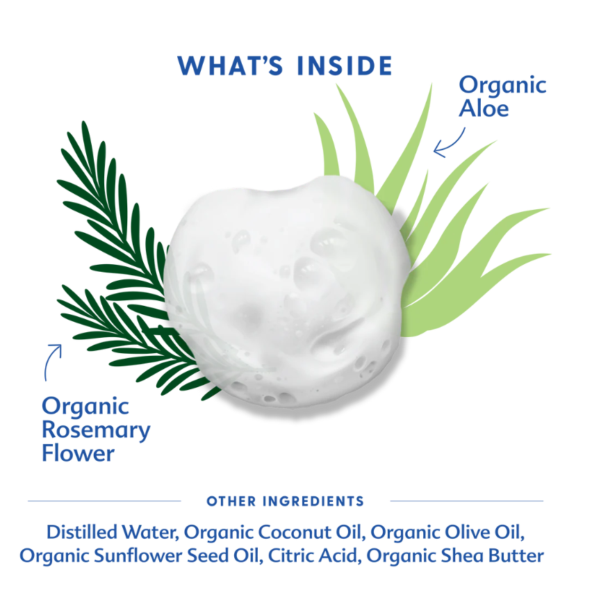 Motherlove Baby & All Soap (7.1 oz) Gentle Foaming All-Purpose Castile Soap Made with Organic Ingredients – Refreshing Ginger Grapefruit