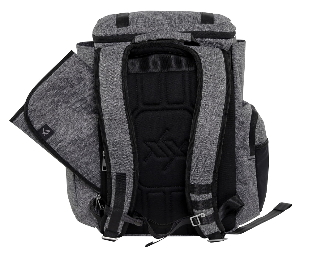 JuJuBe Hatch Durable Traveler/Diaper Dad Bag XY Collection - Gray Matter