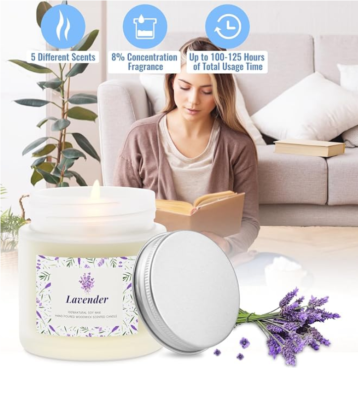 Blissful Oasis Scented Candles 5 Pack