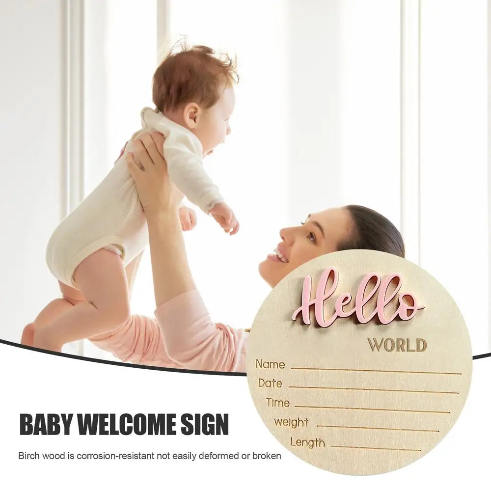 Hello World: Birth Announcement Sign