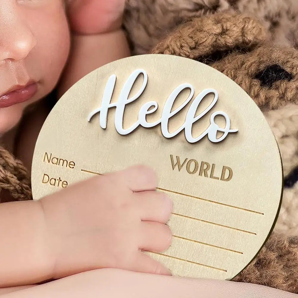 Hello World: Birth Announcement Sign