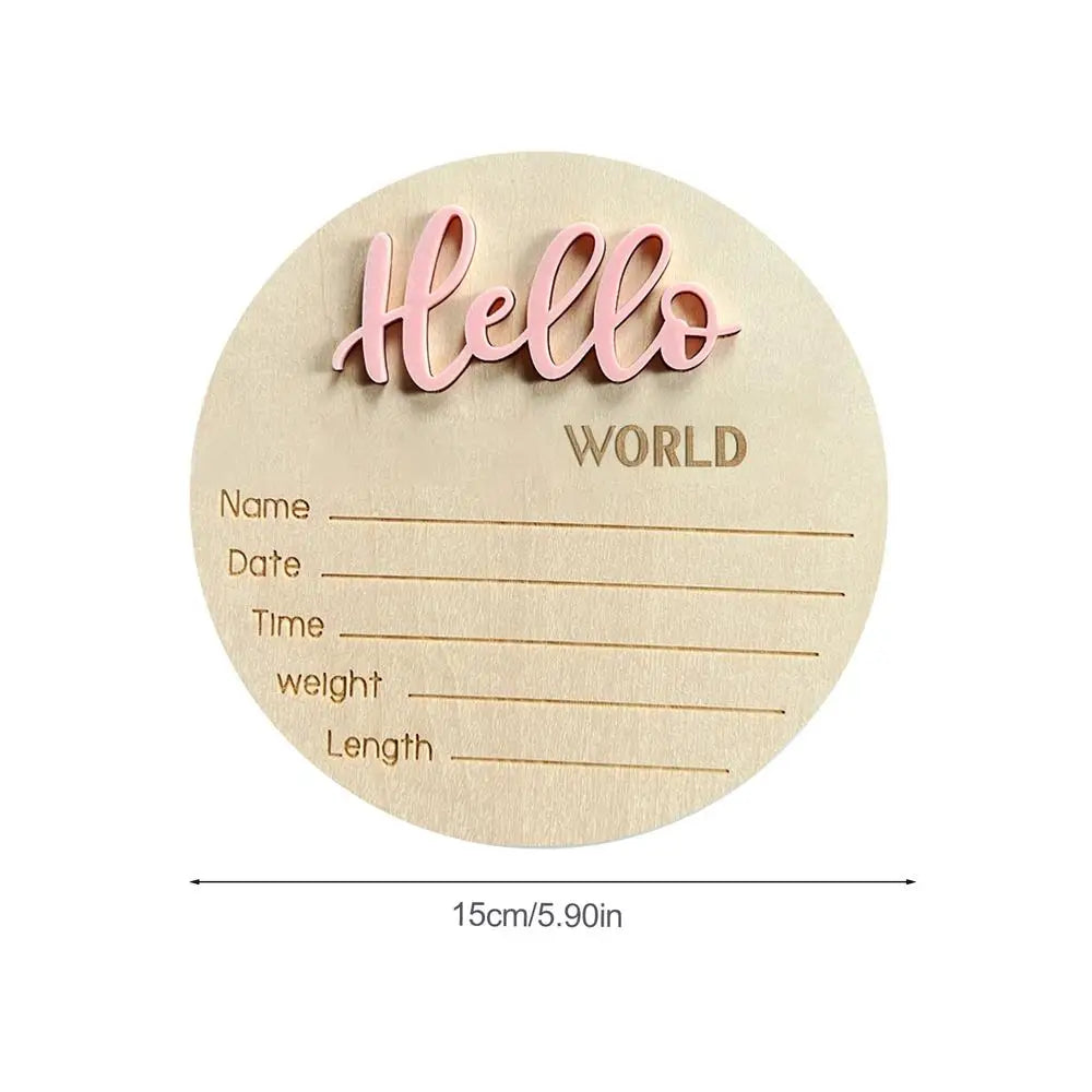 Hello World: Birth Announcement Sign