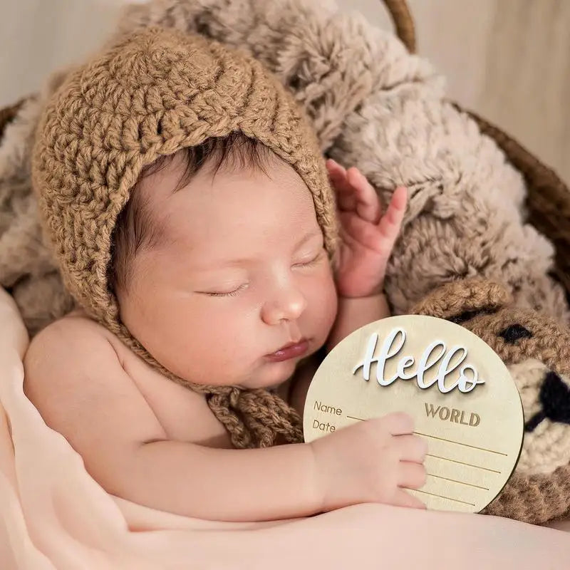 Hello World: Birth Announcement Sign
