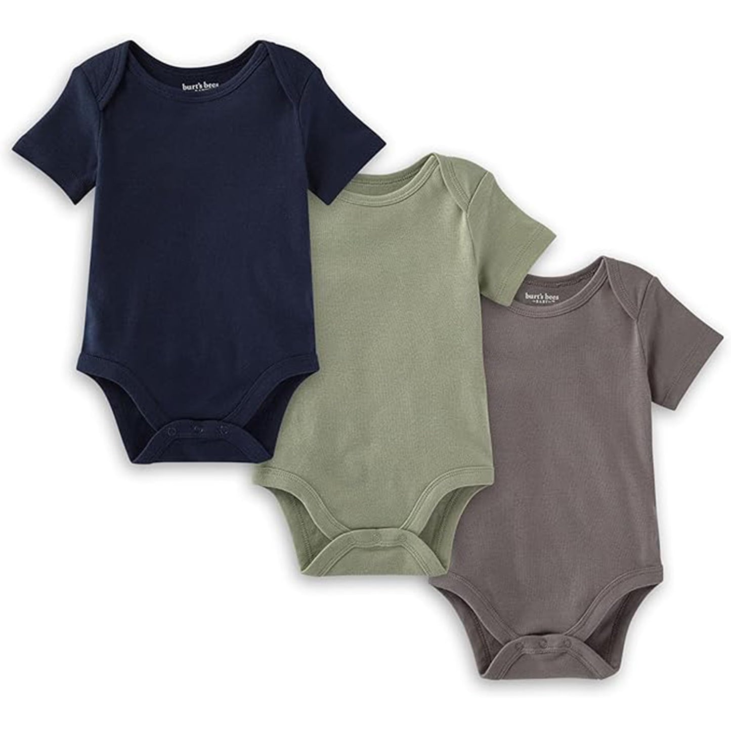 Burts Bees Baby Unisex Baby Bodysuits 100% Organic Cottonc:  12m