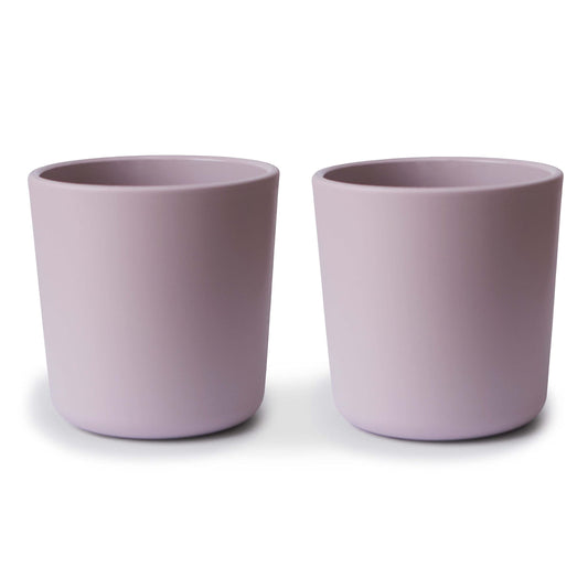 mushie Dinnerware Cups For Kids | Made in Denmark Set of 2 (Soft Lilac)