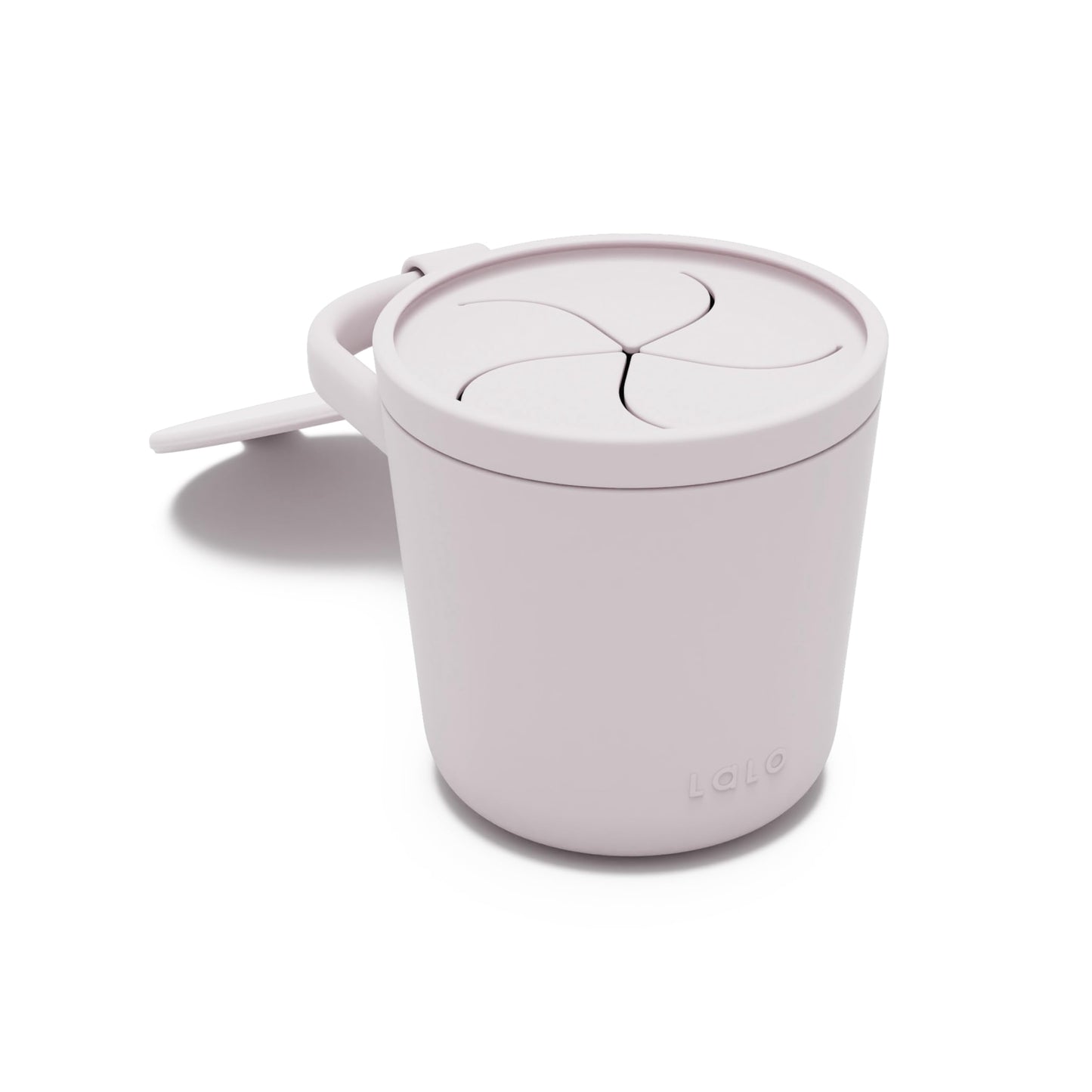 Lalo Snack Cup - Mess-Free Silicone Snack Cups for Toddlers & Babies with Detachable Lid -Lavender
